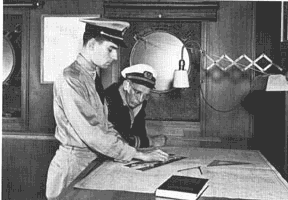 Deck cadet learns navigation