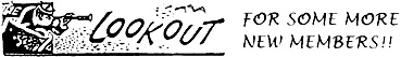 lookout for new members graphic