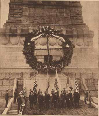 wreath honor merchant marine 1922 Statue of Liberty