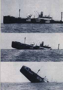sinking of SS Lehigh