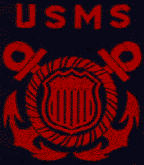 USMS trainee uniform patch on navy blue (embroidered)