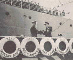 Official ceremony transferring ATS ships to MSTS