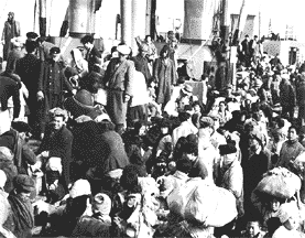 Korean refugees aboard SS Meredith Victory December 1950