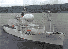 USNS Observation Island used to monitor ballistic missile testing
