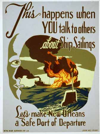 This happens when you talk to others about ship sailings poster New Orleans