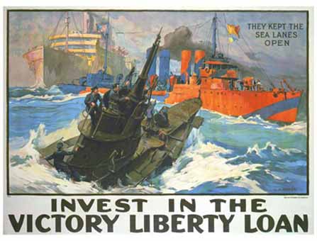 They Kept the Sea Lanes Open - Invest in the Victory Liberty Loan poster