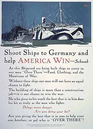 Poster Shoot ships to Germany and Help America Win -- Schwab