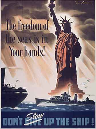 Poster The freedom of the seas is in Your hands
