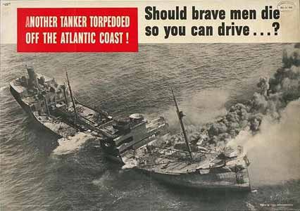 Another tanker torpedoed off the Atlantic coast! poster