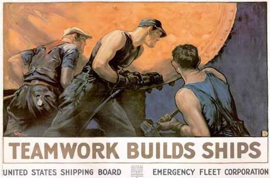Teamwork Builds Ships poster