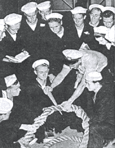 Trainees at a Maritime Service